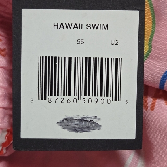 Edgar + Ash Men's Colorful Pink Hawaii Swim Trunks Shorts Size Large - Picture 9 of 9